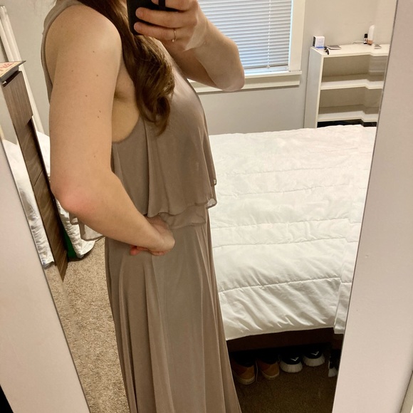 Azazie Genesis Bridesmaids Dress in Taupe - Picture 6 of 9